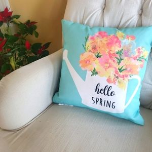 Hello Spring 16" Accent Pillow NWT